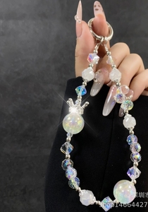 พวงกุญแจโทรศัพท์มือถือคริสตัลรูปดอกกุหลาบสุดหรู ดีไซน์เฉพาะ พร้อมขวดน้ำหอม พวงกุญแจสำหรับกระเป๋าโทรศัพท์ - Product Image 3