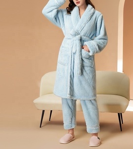 Nuovi Pantaloni <span class=keywords><strong>Pigiama</strong></span> Invernali e Autunnali Plus Size <span class=keywords><strong>in</strong></span> Morbido Cotone Felpato per Signore, Accappatoio con Motivo Personalizzato <span class=keywords><strong>in</strong></span> Tessuto Flanella - Product Image 3