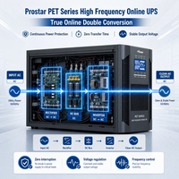 Prostar UPS de Doble Conversión en Línea de 1KVA PET1101B 220V 192VDC Onda Sinusoidal Pura Tipo Torre para Servidor de Computadora
