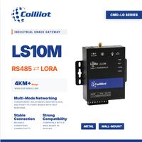 Passerelle IoT RS485 vers LoRa bidirectionnelle, module sans fil haute vitesse, montage mural, boîtier métallique Coiliiot LS10M