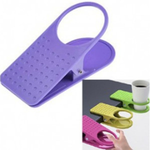 Tableside Cup Clip Holder 16x7.5x5cm Plastic Simple Style For Desk Use - Product Image 1