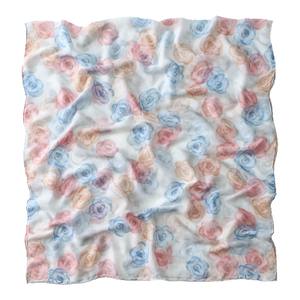 Écharpe en soie longue de <span class=keywords><strong>Bali</strong></span>, foulard pour femmes, châle, imprimé floral, protection solaire, serviette de plage, été - Product Image 5