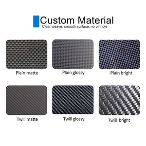 カスタムサイズ4mm 3Kツイル炭素繊維スポーツ生地光沢マット仕上げ炭素繊維シートプレートパネルボードチューブユニークなパターン - Product Image 4