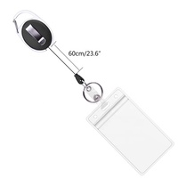 Porte-badge rétractable avec mousqueton et clip, étui vertical étanche pour carte d'identité – Offre Spéciale