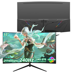 Monitor de Juegos Curvo Personalizado de 32 Pulgadas, Panel IPS de 1080p, 240Hz, Tiempo de Respuesta de 1ms, Uso de Escritorio, Puerto DP, Pantalla LCD Profesional - Product Image 1