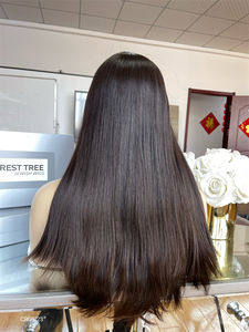 Perruque en dentelle frontale 100% cheveux humains vierges européens naturels, transparente pour la dentelle, 20 pouces de long, non lavée, non traitée - Product Image 4