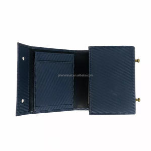 Marca de cuero curtido de lujo Gran capacidad Etiqueta privada Caja plegable Cartera de cuero <span class=keywords><strong>para</strong></span> hombres Original - Product Image 6