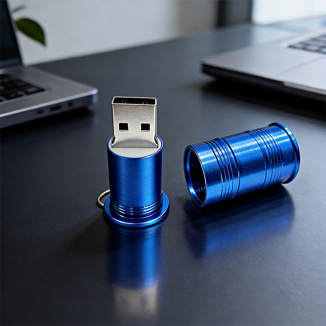 High-efficiency Transmission 128GB Large-capacity USB Drive Creative and Cute Metal USB 2.0 Version Gift