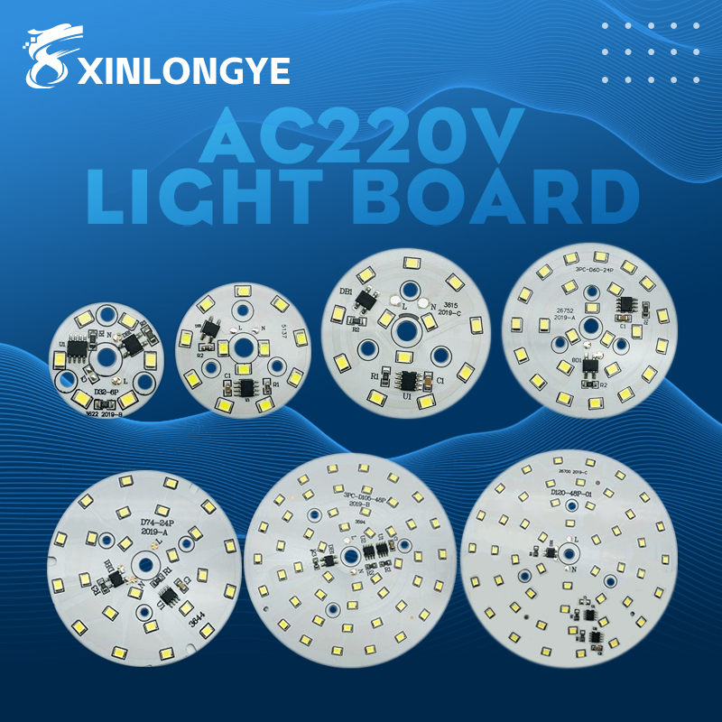 Высоковольтные 2835 SMD светодиодные модули линейные T3W 5W 7W 9W 15W круглая световая доска 220V Светодиодная плата