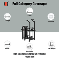 Machine de musculation assistée pour tractions et dips, série YJCJ K809, équipement professionnel de musculation pour salle de sport, conception 3D gratuite