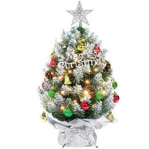 2025 Christmas Mini PE PVC Indoor Christmas <b>Tree</b> Decorations LED Hinged Ornaments for Home Decor Desktop Christmas <b>Tree</b> - Product Image 2
