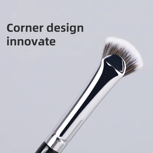 <span class=keywords><strong>Brocha</strong></span> de Maquillaje Profesional <span class=keywords><strong>para</strong></span> <span class=keywords><strong>Cejas</strong></span> y Rostro, Plana, Negra, Vegana, de Pelo Sintético, <span class=keywords><strong>para</strong></span> Corrector, Precio al por Mayor - Product Image 2