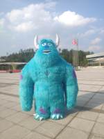 Funtoys MOQ 1 PIÈCE Costume de mascotte gonflable de personnage de dessin animé Monstre bleu Sully Vêtement en peluche pour événement festif