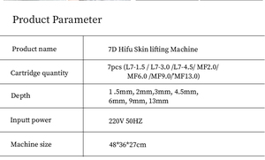 Appareil de beauté professionnel HIFU 7D à 1 ligne 2026 en ABS, à haute intensité focalisée pour le visage - Product Image 6