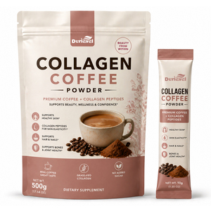 <span class=keywords><strong>Café</strong></span> <span class=keywords><strong>de</strong></span> Colágeno en Polvo con Sabor Personalizado, Durlevel Beauty Support, USDA, GMP, Kosher, Vegano, en Frasco <span class=keywords><strong>de</strong></span> Vidrio, Muestras Rápidas - Product Image 2