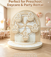 Mini-roue géante d'intérieur pour enfants, 5 places, équipement de divertissement électrique rotatif pour garderies, cafés, aires de jeux et centres commerciaux