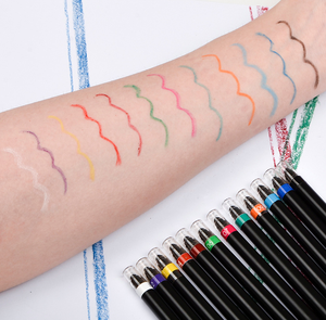 Delineador de ojos líquido de color con logotipo personalizado vegano, Lápiz Delineador de Ojos de Gel multicolor de etiqueta privada, resistente al agua, de secado rápido para maquillaje de cejas - Product Image 4