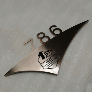 Personalizado <span class=keywords><strong>de</strong></span> logotipo casa Dirección <span class=keywords><strong>de</strong></span> puerta signo <span class=keywords><strong>de</strong></span> número - Product Image 6