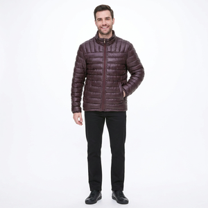 Chaquetas Acolchadas Ligeras de Alta Calidad para Hombre, Color Sólido, con Capucha, para Uso en Exteriores en Invierno, Disponibles para Venta al Por Mayor 2026 - Product Image 1