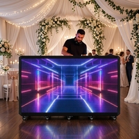 Écran LED portable pour mur vidéo, support de table de DJ, façade P2.6 P3.91, cabine DJ pliable pour boîte de nuit