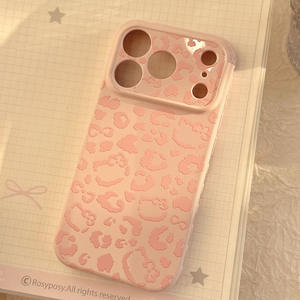Coque de protection antichoc pour iPhone 16 Pro Max, motif léopard rose, ouvertures précises, couverture intégrale - Product Image 6