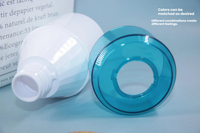 Bouteille pompe à lotion en PET imprimable personnalisée 300ml 500ml Emballage cosmétique pour shampoing Rechargeable Vide