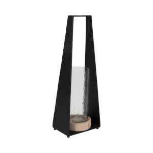 Porte-bougie Hurricane en métal et marbre, chandelier moderne pour centre de table ou accent d'entrée - Product Image 3