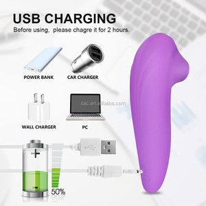 SacKnove Best Seller Vibromasseur à succion en silicone rechargeable par USB, 5 modes, pour clitoris, tige mammaire, vagin, jouets sexuels pour femmes - Product Image 6