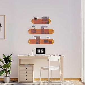 Italien Moderne Combinaison Magazine <span class=keywords><strong>Livre</strong></span> Photo Rack Transparent Single Board Mural Canapé Rack De Rangement Maison Simple - Product Image 2