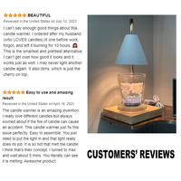 Lampe chauffe-cire en métal de style européen avec brûleurs de parfum personnalisables pour la cire fondue