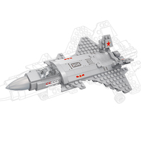 Jouets de construction en plastique ABS pour enfants COGO, blocs de construction d'avions, ensemble de blocs de construction à assembler
