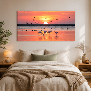 Nuevo Cuadro <span class=keywords><strong>de</strong></span> Lona Personalizado 2026, Impresión <span class=keywords><strong>de</strong></span> <span class=keywords><strong>Fotos</strong></span> Personalizada, Paisaje <span class=keywords><strong>de</strong></span> Flamencos, Impresión en Lona HD para Decoración del Hogar - Product Image 6