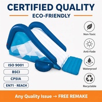 Maßgefertigte PVC Aufblasbare Wasserrutsche mit Hüpfburg und Schlauchanschluss für Pool, Garten-Sprinkler-Spaß OEM ODM