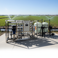 Système de filtration par osmose inverse industriel 10 TPH en acier inoxydable 304, certifié ISO9001 CE, pour l'alimentation en eau des chaudières de l'industrie textile, compatible avec les systèmes de contrôle PLC