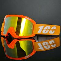 Lunettes de motocross 100LK, lunettes de vélo tout-terrain, monture en PC à bord complet, légères, verres interchangeables, multicolores, sports moto, plein air
