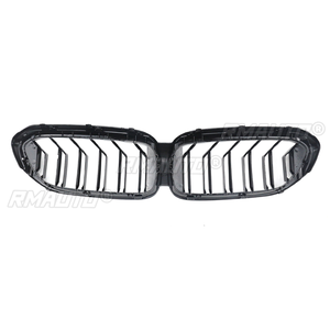 Rejilla Delantera para BMW Serie 5 G30 G31 2017 2018 2019 2020, Actualización a Estilo Facelift, Rejilla de Doble Listón en Negro Brillante - Product Image 5