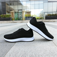 Zapatillas de deporte con cordones y malla de agujeros grandes para hombre, zapatos ligeros y acolchados transpirables para uso diario, para correr al aire libre