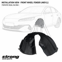 Suku Cadang Mobil Pelindung Lumpur Dalam Fender Roda Depan Kiri OE HKHA-3102110 untuk BYD Seal 06 DM-i Grosir