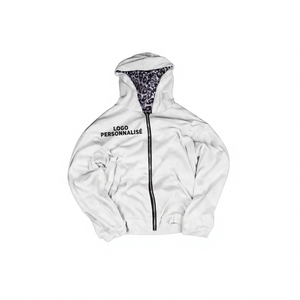 Sudadera con capucha y cremallera Y2K para hombre, diseño gráfico, estilo urbano, holgada, de fabricante directo - Product Image 1