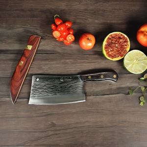 Cuchillo de Carnicero Chino de Acero Inoxidable Forjado a Mano con Mango de Madera, Cuchillo de Cocina para Carnicería, Venta Caliente - Product Image 3