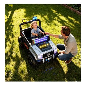 Coche Eléctrico Infantil con Volante, 4 Motores Dobles de 6V4Ah, Asistencia de Balanceo para Entrenamiento Temprano, Control Remoto por Teléfono, Plástico - Product Image 5