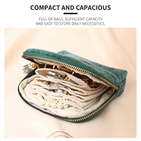 Petite pochette de rangement pour bijoux, pour boucles d'oreilles, bracelets, colliers, fermeture éclair, élégante, style féminin, pochettes à bijoux Joyas
