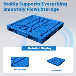 Nhà sản xuất công nghiệp giá bán 1100*1100 Heavy Duty Euro <span class=keywords><strong>HDPE</strong></span> kho tái sử dụng bền nhựa Pallet - Product Image 5