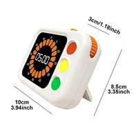 Temporizador Digital de 60 Minutos, Temporizador de Productividad con Cuenta Regresiva, Temporizador Visual LED para Niños, Aula, Tareas de Aprendizaje, Cocina, Estudiantes