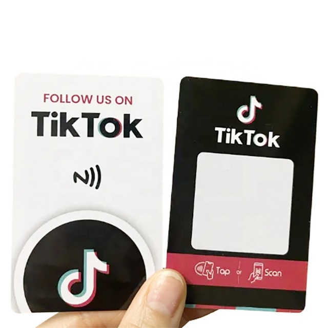 Customize 13.56MHZ NFC Business Card Programmable QR Code Google Play Gift Card