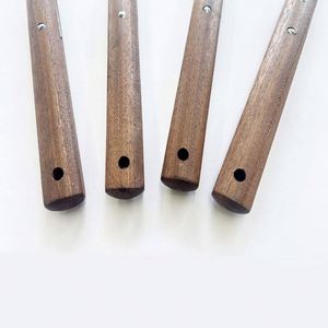 Venta al por mayor de fábrica: Juego de utensilios de cocina estilo chino de 4 piezas con mango de madera y diseño de flor de níspero - Product Image 6