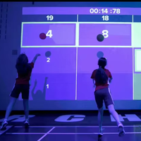 Jeu de sport interactif mural 3-en-1 multijoueur, jeu de sport numérique AR, jeu Omniball, équipement sportif AR pour adultes et enfants
