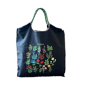 Nuova Borsa a Tracolla Ricamata Stile Street Trend, Borsa per lo Shopping di Grande Capacità, Borsa per il Pranzo, Borsa in Tela con Fodera in Nylon per Studenti - Product Image 5