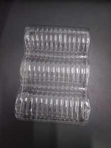 Plateau <span class=keywords><strong>de</strong></span> service à 3 compartiments <span class=keywords><strong>de</strong></span> style buffet, utilisation commerciale, <span class=keywords><strong>plat</strong></span> transparent <span class=keywords><strong>pour</strong></span> bar à salades, condiments et accompagnements, facile à nettoyer et à empiler - Product Image 1