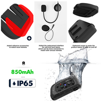 Intercom sans fil V6 Plus pour moto, casque de moto, haut-parleur pour casque de moto, intercomunicador para casco